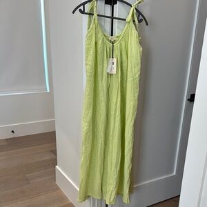 Lime Green Sleeveless Maxi Dress